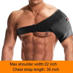 Beheizte Schulterbandage Rotator Manschette Unterstützung Arthritis Kompression verstellbare Ärmel - Bild 1 von 12