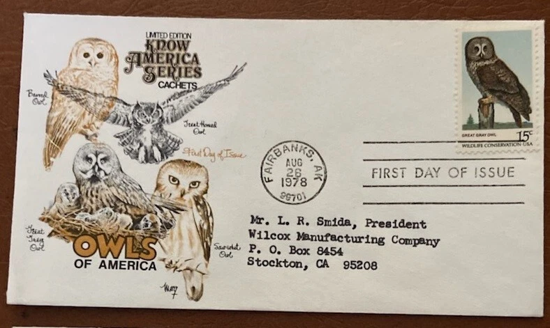 US First Day Cover Scott Catalogue Number #1760!  Owls of America! - Image 1 of 1