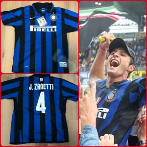 Maglia Shirt Camiseta Inter Milan home 2007/08 Zanetti NIKE ORIGINALE centenario