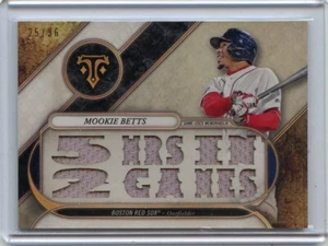2017 Topps Triple Threads Mookie Betts Boston Red Sox #TTR-MB1 🚀😳💥 Como nuevo 25/36 - Imagen 1 de 2