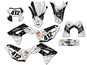2019-2024 CRF 450 X RACE SERIES White Senge Graphics Kit Compatible with Honda - Picture 1 of 10