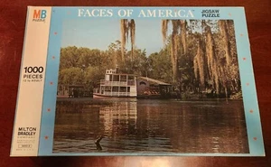 Vintage Milton Bradley Faces Of America Jigsaw Puzzle - Rainbow Springs, FL - Picture 1 of 2