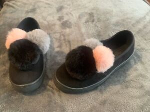 Truffle Black Flats Shoes Size 7