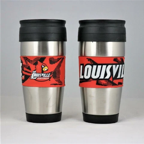 Louisville Cardinals NCAA Licensed 15oz Stainless Steel Tumbler w/ PVC Wrap Cover