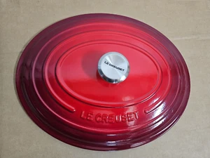 LID for Le Creuset Cast Iron Signature Oval Dutch Oven, 9.5 qt., Cherry Red - Picture 1 of 2