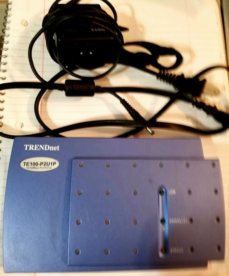 TRENDnet Parallel Print Server Cat# TE100-P2U1P - FREE SHIPPING - Image 1 of 1