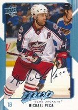 2008-09 Upper Deck MVP #84 MICHAEL PECA - Columbus Blue Jackets