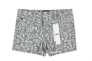 Hudson 147683 Mädchen Leopardenmuster vorne flach Denim Shorts Farbe grau Gr. 16 Y - Bild 1 von 2