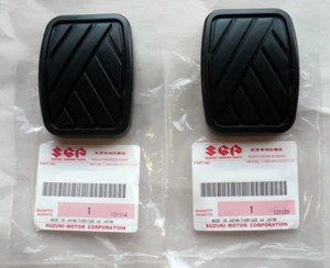 Two Brake Clutch Pedal Pads | Suzuki Swift Samurai Sidekick Geo Metro Tracker OE - Foto 1 di 5