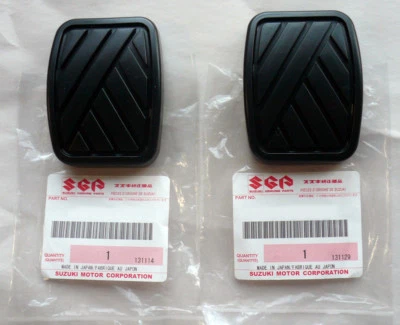 Two Brake Clutch Pedal Pads | Suzuki Swift Samurai Sidekick Geo Metro Tracker OE - Image 1 of 4