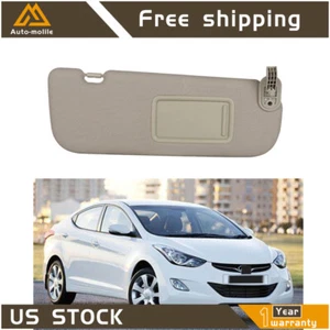 Sun Visor&Makeup Mirror Beige Right Side For Hyundai Elantra MD 2011-2014 2015 - Picture 1 of 9
