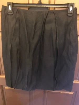 Gunex Black Pleated Blouson Cotton/Silk Skirt - NWT - Size 8 - Image 1 of 4