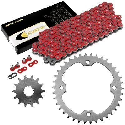 Red Drive Chain And Sprockets Kit for Yamaha YFZ450 YFZ450V 2004-2013 - Image 1 of 4