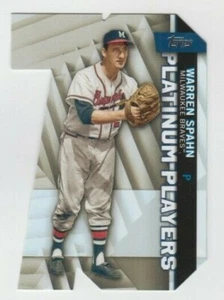 Warren Spahn 2021 TOPPS SERIES 1 PLATINUM PLAYERS DIE CUT INSERT #PDC-41 BRAVES - Picture 1 of 1