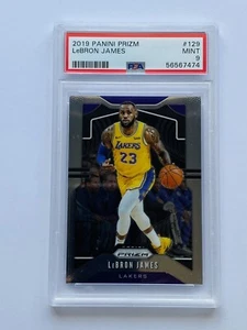 2019-20 Prizm LeBron James #129 PSA 9 Mint Lakers - Picture 1 of 4