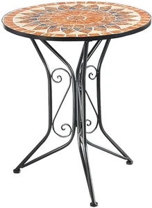 Metalltisch Mosaiktisch Gartentisch Balkontisch  mit Mosaik aus Metall - Bild 1 von 5