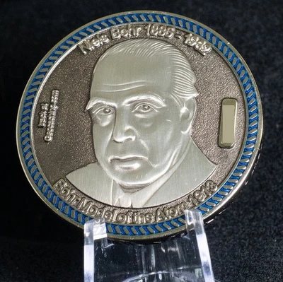 Niels Bohr Geocoin 100 Jahre Atommodell 1913 Trackable Glitzersteine Icon - Bild 1 von 2