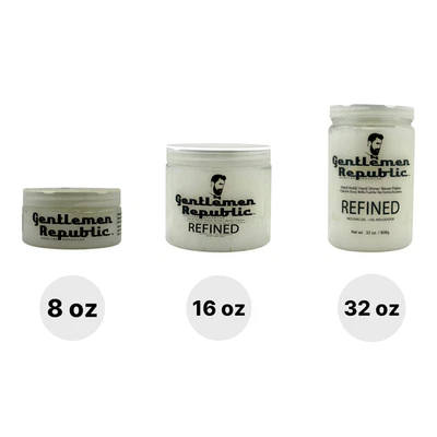 Gel moldador refinado Gentlemen Republic 8 oz/16 oz/32 oz - Escolha seu tamanho! - Imagem 1 de 4
