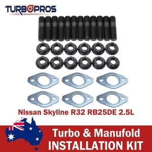 Permaseal Exhaust Manifold Studs&Gasket Kit For Nissan Skyline R32 RB25DE 2.5L - Bild 1 von 9
