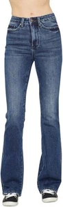 Judy Blue NWT Bootcut High Waist Jeans Womens Size 5/27 Dark Blue Stretch New - Picture 1 of 11