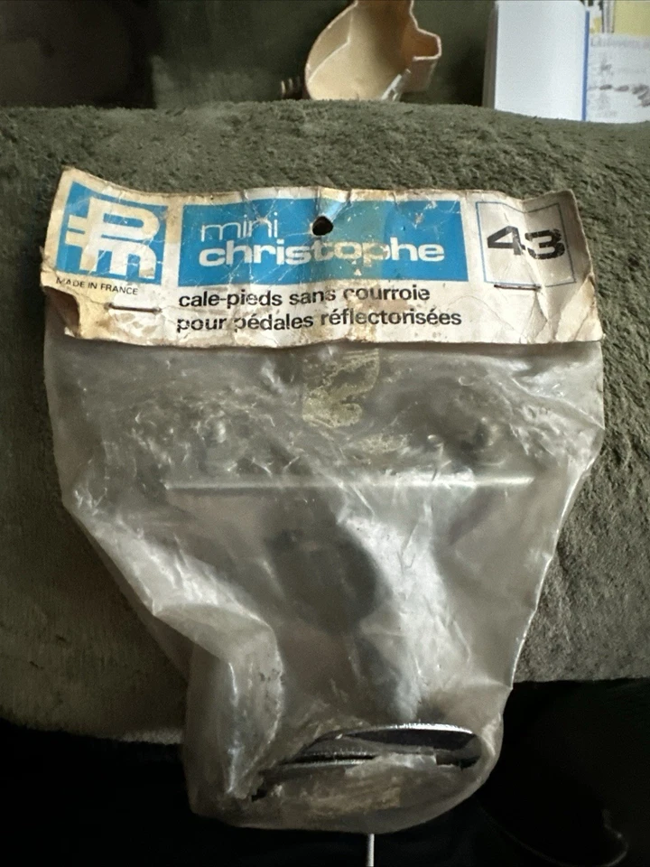 Clipes de biqueira de aço cromado Christophe, sem alças para pedais refletores, 43 - Imagem 1 de 4