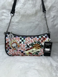 NWT Ed Hardy Love Eternal Black Shoulder Bag - Picture 1 of 6