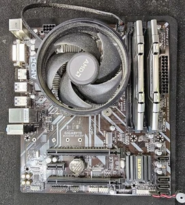 Gigabyte B450M DS3H-CF Ryzen 5 3400G 16 GB 2x8 DDR4 2400 RAM. SPRAWDZONY DOBRY - Zdjęcie 1 z 6