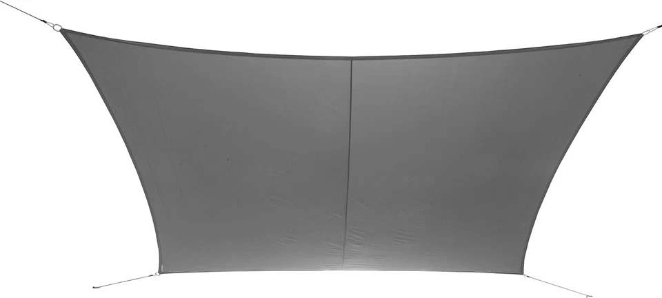Ribelli Sonnensegel mit Spannseilen zur Befestigung Grau rechteckig Größe 2x4m
