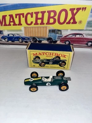 Vintage Boxed Matchbox Lotus Racing Car No. 19 - Image 1 of 4