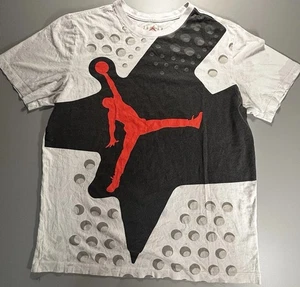 Jordan Brand Herren T-Shirt Gr. M grau schwarz weiß Fade Circles Jumpman Logo - Bild 1 von 16