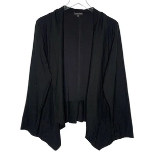 Eileen Fisher 1X Plus Womens Black Waterfall Blazer Topper Jacket - Picture 1 of 8