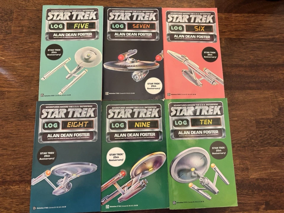 Star Trek Log Alan Dean Foster Lot of 6 Paperback s Ballantine Books 5 - 10 - Image 1 of 1