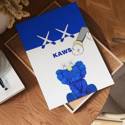 Carteles de arte callejero Hypebeast figura azul arte de pared moderno impresiones de póster A4 A3 A2 Foto 1 de 4