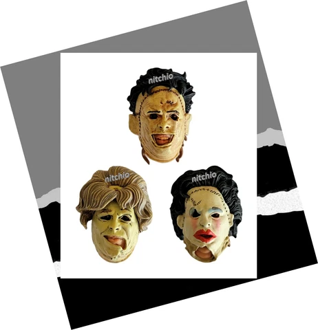 Mezco One:12 Leatherface - HEADS: LEATHERFACE, OLD LADY, PRETTY WOMAN 1/12 Scale Cover