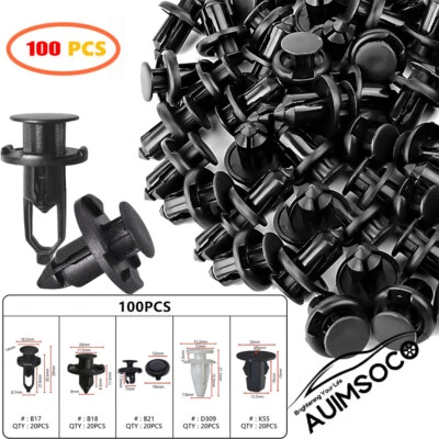 Para TOYOTA LEXUS Sujetadores Ajuste Panel Clips Parachoques Guardabarros Pasador Remaches 100 X Foto 1 de 4