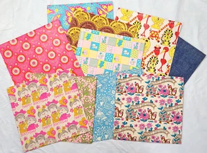 Vtg Assorted Gift Wrap Paper Ephemera Lot Junk Journal 10 Designs 14Sheets Craft - Picture 1 of 13