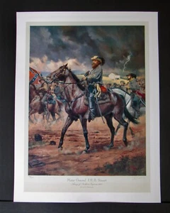 Don Troiani - Civil War Print - Major General JEB Stuart - Never Framed - Picture 1 of 7