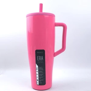 Brumate Era 40oz Tumbler Handle and Straw Stainless Steel Pink (Small Dent) - Picture 1 of 8