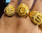 Unicorn Ring Fits 7.5-8” 5.1g unisex 18mm 21K 875 Real Dubai Gold Mens Women’s