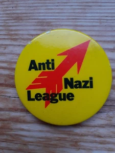Anti Nazi League Classic Metal Pin Badge Late 1970s - Picture 1 of 4