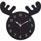 Deer Wall Clock Art Fashion Wooden Clocks Living Room Home Kitchen4198
