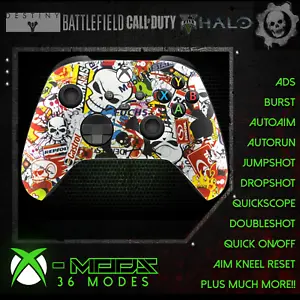 XBOX ONE SERIES RAPID FIRE CONTROLLER - CARNAGE MOD 2.0 - STICKERBOMB - MODDED - Picture 1 of 7