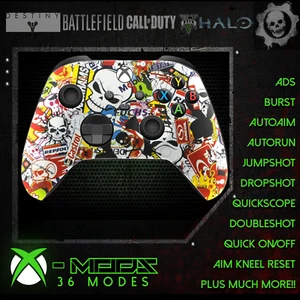 XBOX ONE SERIES RAPID FIRE CONTROLLER - CARNAGE MOD 2.0 - STICKERBOMB - MODDED - Picture 1 of 7