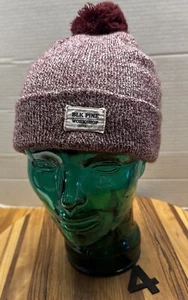 YOUTH GIRLS BLK PINE WORKSHOP WINTER BEANIE HAT RED/WHITE OSFM USA MADE VGC  #4 - Picture 1 of 3
