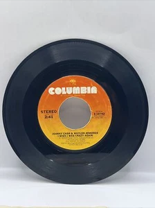Johnny Cash & Waylon Jennings I Wish I Was Crazy Again Vinyl 45rpm Single 1978 - Picture 1 of 2