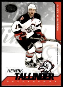 2002-03 PACIFIC CALDER SILVER Henrik Tallinder /299 Buffalo Sabres #59