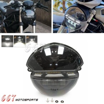 Kit de montaje de faros LED para Ducati Monster 695 696 795 796 1100 1100S EVO Foto 1 de 4