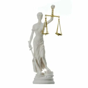 GREEK GODDESS THEMIS STATUE FIGURINE BLIND LADY JUSTICE SCULPTURE LAWYER GIFT - Picture 1 of 8