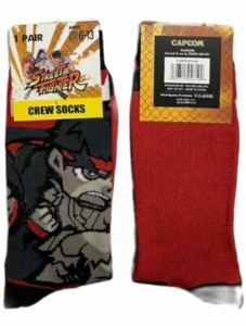 Street FIGHTER Crew Socks Adult Shoe Size 6-13 NWT - Picture 1 of 1