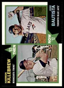 2012 Topps Heritage Then and Now Harmon Killebrew/Jose Bautista Minnesota - Picture 1 of 2